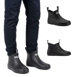 Kalosze męskie KADVA AquaTrek. Czarne śniegowce KADVA, z gumy, bez zapięcia. Za 129.99 zł.