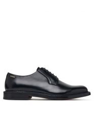 HUGO Półbuty Lysander 50573082 Czarny. Czarne eleganckie półbuty Hugo, bez wzorów, ze skóry, bez obcasa, bez zapięcia. Za 1,349.00 zł.