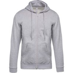 Bluza z kapturem na zamek Kariban Molleton. Szare bluzy z kapturem KARIBAN, xl, bez wzorów, z bawełny, z kapturem. Za 195.50 zł.