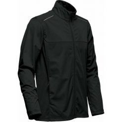 Lekka Męska Kurtka Softshellowa Greenwich. Czarne kurtki STORMTECH, l, bez wzorów, bez kaptura. Za 259.99 zł.