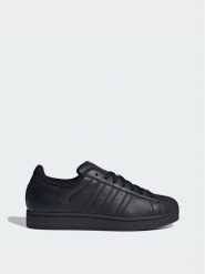 Adidas Sneakersy Superstar II JI0081 Czarny. Czarne buty sportowe casual Adidas, bez wzorów, ze skóry, bez zapięcia. Za 528.99 zł.