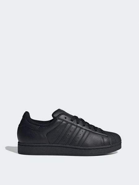 Adidas Sneakersy Superstar II JI0081 Czarny. Czarne buty sportowe casual Adidas, bez wzorów, ze skóry, bez zapięcia. Za 529.99 zł.