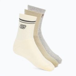 Skarpety SKECHERS Full Terry Low Crew. Brązowe skarpety Skechers, bez wzorów, z bawełny. Za 73.99 zł.