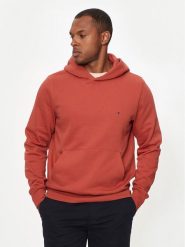 Tommy Hilfiger Bluza Flag Logo MW0MW34266 Czerwony Regular Fit. Czerwone bluzy Tommy Hilfiger, m, bez wzorów, z bawełny, bez kaptura. Za 469.99 zł.