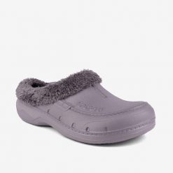 Męskie ocieplane sandały Coqui Husky. Szare sandały Coqui, z materiału, bez zapięcia. Za 135.99 zł.