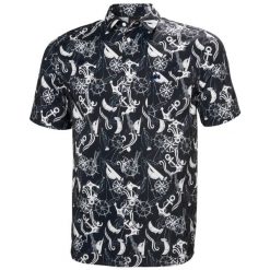 Koszula Helly Hansen Fjord Qd Ss 2.0. Niebieskie koszule Helly Hansen, m, bez wzorów, bez kołnierzyka, bez ramiączek. Za 323.00 zł.