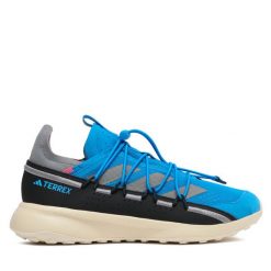 Trekkingi adidas. Niebieskie buty trekkingowe Adidas, bez wzorów, bez zapięcia. Za 309.99 zł.