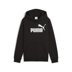Młodzieżowa polarowa bluza z kapturem ESS z logo No. 1 PUMA Black. Czarna bluzy z kapturem Puma, m, bez wzorów, z dżerseju, z kapturem. Za 159.00 zł.