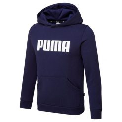 Puma Bluza Ess Fl 84759602. Niebieskie bluzy z kapturem Puma, m, bez wzorów, z bawełny, z kapturem. Za 126.20 zł.