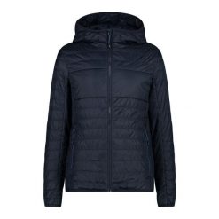 Kurtka z kapturem CMP. Niebieskie kurtki CMP, bez wzorów, z puchu, z kapturem. Za 403.50 zł.