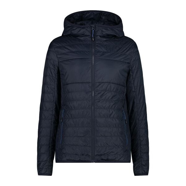 Kurtka z kapturem CMP. Niebieskie kurtki CMP, bez wzorów, z puchu, z kapturem. Za 403.50 zł.