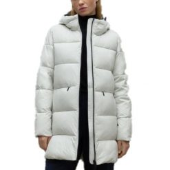 Kurtka ECOALF MARANGU JACKET WOM Biały. Białe kurtki Ecoalf, l, bez wzorów, z syntetyku, bez kaptura. Za 910.70 zł.