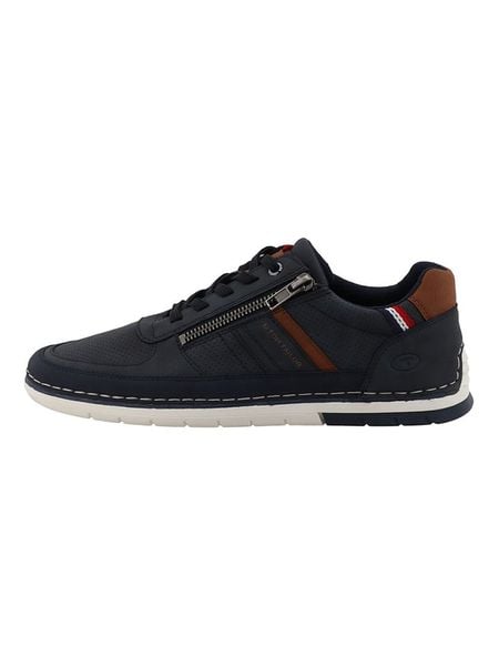 Tom Tailor Sneakersy w kolorze granatowo-jasnobrązowym rozmiar: 44. Brązowe buty sportowe casual Tom Tailor, bez wzorów, bez zapięcia. Za 171.28 zł.