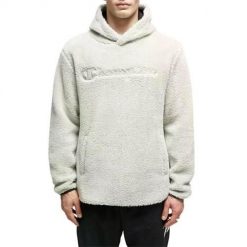 Bluza sportowa męska Champion 214973ES066. Białe bluzy z kapturem Champion, l, bez wzorów, z kapturem. Za 282.00 zł.