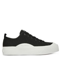 Trampki KARL LAGERFELD. Czarne trampki KARL LAGERFELD, m, bez wzorów, bez zapięcia. Za 704.99 zł.