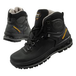 Buty trekkingowe męskie Grisport Nero dakar SPO-TEX. Czarne buty trekkingowe Grisport, na zimę, bez wzorów, z gumy, bez zapięcia, trekkingowe. Za 449.00 zł.