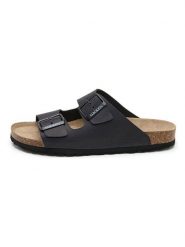 SABOKETS Skórzane klapki w kolorze czarnym rozmiar: 41. Czarne klapki SABOKETS. Za 165.99 zł.