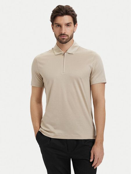 BOSS Polo H-Paras 50537955 Beżowy jasny Regular Fit. Brązowe koszulki polo Boss, m, bez wzorów, z bawełny, bez kołnierzyka, bez ramiączek. Za 371.99 zł.