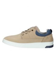 Bullboxer Skórzane sneakersy w kolorze beżowym rozmiar: 41. Brązowe buty sportowe casual Bullboxer, bez wzorów, bez zapięcia. Za 197.63 zł.