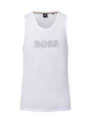 BOSS podkoszulek - Plaża Mężczyźni Bawełna biały, S. Białe podkoszulki Boss, m, bez wzorów, z bawełny, bez ramiączek. Za 229.95 zł.