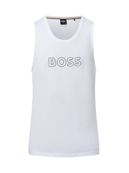 BOSS podkoszulek - Plaża Mężczyźni Bawełna biały, S. Białe podkoszulki Boss, m, bez wzorów, z bawełny, bez ramiączek. Za 229.95 zł.