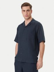 Guess Koszula F6GH01 WN202 Granatowy Regular Fit. Niebieskie koszule Guess, m, z aplikacjami, z syntetyku, bez kołnierzyka, bez ramiączek. Za 369.99 zł.