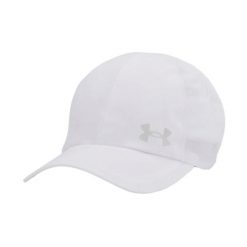 Regulowana czapka z daszkiem Under Armour Launch. Białe czapki z daszkiem Under Armour, bez wzorów, z materiału. Za 218.99 zł.