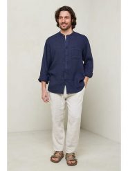 Lin Passion Koszula w kolorze granatowym rozmiar: XL/XXL. Niebieskie koszule Lin Passion, xl, bez wzorów, z bawełny, bez kołnierzyka, bez ramiączek. Za 189.45 zł.