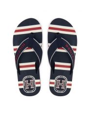 Tommy Hilfiger Japonki Stripes Beach Sandal FM0FM06003 Granatowy. Niebieskie japonki Tommy Hilfiger, bez wzorów, z materiału. Za 169.99 zł.