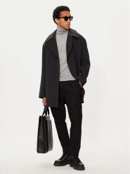 Michael Kors Płaszcz wełniany CF42083BQA Szary Oversize. Szare płaszcze Michael Kors, na zimę, l, bez wzorów, z syntetyku, bez kaptura. Za 3,039.00 zł.