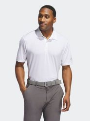 Adidas Koszulka polo w kolorze białym rozmiar: XL. Białe koszulki polo Adidas, xl, bez wzorów, bez kołnierzyka, bez ramiączek. Za 164.95 zł.