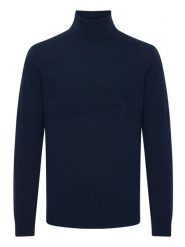 Blend Golf 20715853 Granatowy Slim Fit. Niebieskie golfy Blend, m, bez wzorów, z bawełny, bez kołnierzyka, bez ramiączek. Za 229.99 zł.