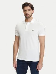 Lacoste Polo PH0897 Écru Regular Fit. Białe koszulki polo LACOSTE, m, bez wzorów, z bawełny, bez kołnierzyka, bez ramiączek. Za 529.99 zł.