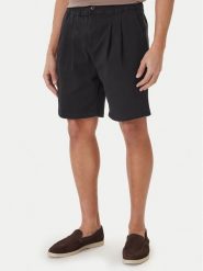 Nautica Szorty materiałowe Rava NCC03970 Czarny Relaxed Fit. Czarne szorty Nautica, m, bez wzorów, z bawełny. Za 199.99 zł.