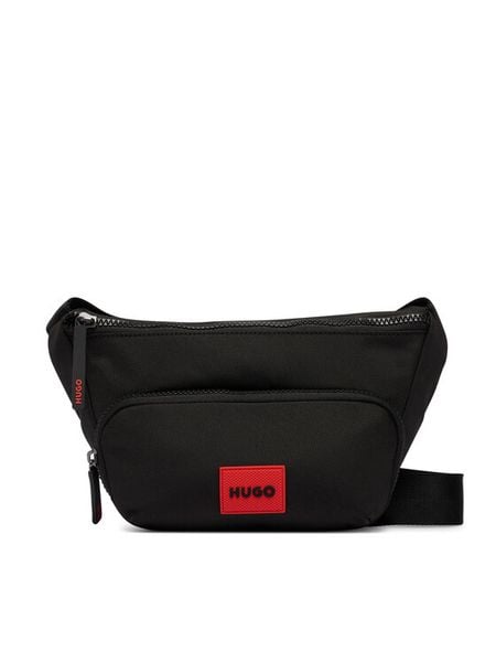 HUGO Nerka Ethon 3.0 50573477 Czarny. Czarne saszetki i nerki Hugo, bez wzorów. Za 399.99 zł.