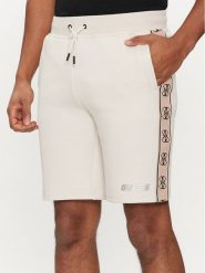 Guess Szorty materiałowe Mickey Z4RD04 KB3P2 Écru Regular Fit. Szorty Guess, l, z aplikacjami, z bawełny. Za 269.99 zł.