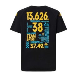 T-shirt Kappa Araton 24H Le Mans. Czarne t-shirty sportowe Kappa, bez wzorów, bez ramiączek. Za 254.00 zł.