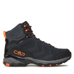 Trekkingi CMP. Niebieskie botki sznurowane CMP, bez wzorów, bez obcasa, bez zapięcia. Za 359.99 zł.