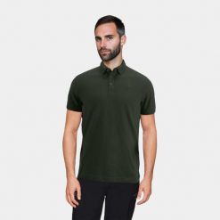 Koszulka męska polo Alpinus Sherali. Zielone koszulki polo Alpinus, m, bez wzorów, bez kołnierzyka, bez ramiączek. Za 99.00 zł.