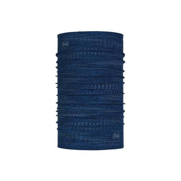 Chusta sportowa unisex Buff® Dryflx R_Blue wielofunkcyjna z odblaskami. Niebieskie szaliki Buff, bez wzorów, z elastanu. Za 92.39 zł.