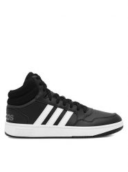 Adidas Sneakersy Hoops 3.0 Mid GW3020 Czarny. Czarne buty sportowe casual Adidas, bez wzorów, z syntetyku, bez zapięcia. Za 329.99 zł.