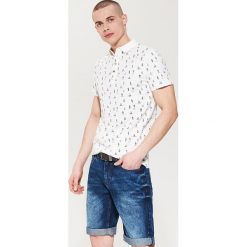 Koszulka polo z mikronadrukiem - Kremowy. Koszulki polo sportowe House. Za 49.99 zł.