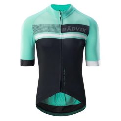 Koszulka Kolarska Męska Blok Kolorystyczny Foxtrot. Niebieskie bluzy RADVIK, m, bez wzorów, bez kaptura. Za 162.99 zł.