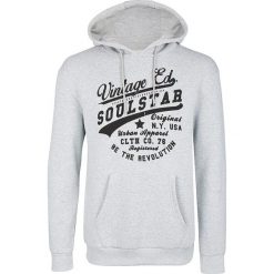 Bluza w kolorze szarym. Bluzy z kapturem marki Homebase, Tuffskull & Soulstar, m, z nadrukiem, prążkowane, z kapturem. W wyprzedaży za 127.95 zł.