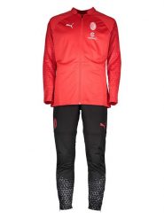 Puma Strój sportowy w kolorze czerwono-czarnym rozmiar: XXL. Czarne spodnie treningowe długie Puma, xxl, bez wzorów. Za 136.45 zł.