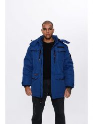 CANADA weather gear Kurtka zimowa w kolorze niebieskim rozmiar: M. Niebieskie kurtki CANADA weather gear, na zimę, m, bez wzorów, bez kaptura. Za 278.66 zł.
