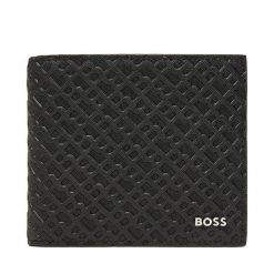 Portfel BOSS. Czarne portfele Boss, bez wzorów. Za 266.99 zł.