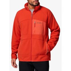 Polar męski Columbia Fast Trek Overlay Full Zip. Czerwone bluzy z polaru Columbia, m, bez wzorów, z polaru, bez kaptura. Za 307.99 zł.