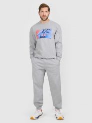 4F Spodnie dresowe joggery męskie - szare XL. Szare joggery i bojówki 4F, na co dzień, m, bez wzorów, z dresówki, sportowe. Za 159.99 zł.