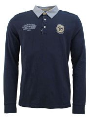 Vent du Cap Koszulka polo "Cedice" w kolorze granatowym rozmiar: L. Niebieskie koszulki polo sportowe Vent du Cap, l, bez wzorów, z bawełny, bez kołnierzyka, bez ramiączek. Za 86.99 zł.